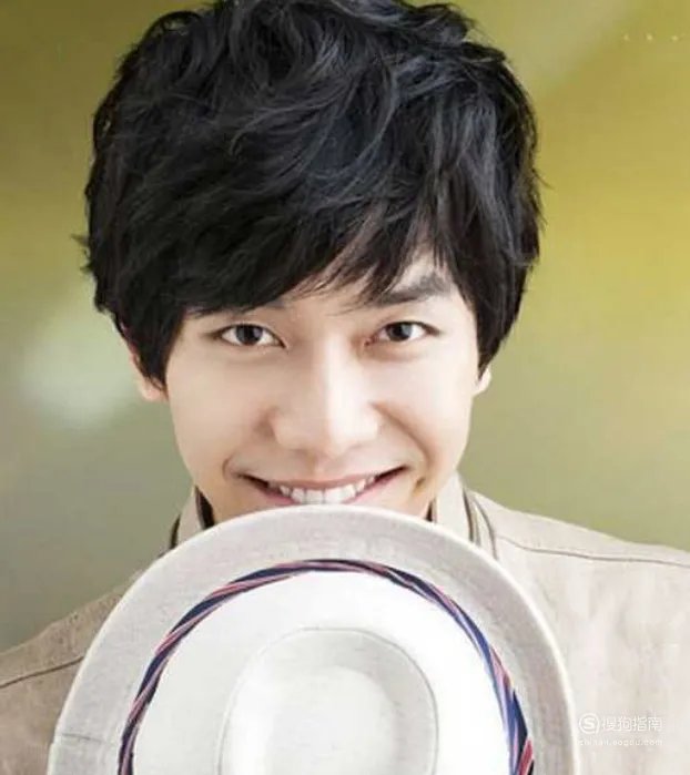 男士帅气纹理烫发型图片