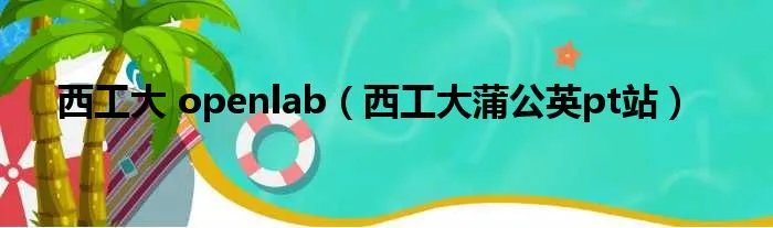 西工大 openlab（西工大蒲公英pt站）