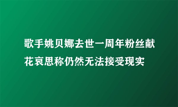歌手姚贝娜去世一周年粉丝献花哀思称仍然无法接受现实