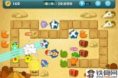 保卫萝卜沙漠7攻略金萝卜布阵图