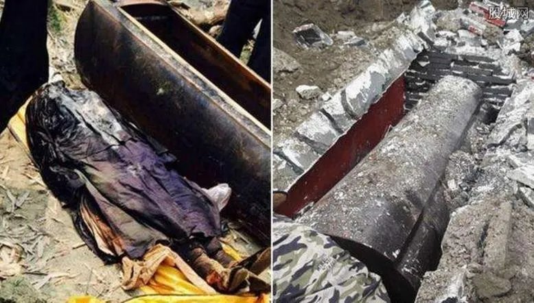 清代干尸挖出火化 干尸百年不腐十分罕见
