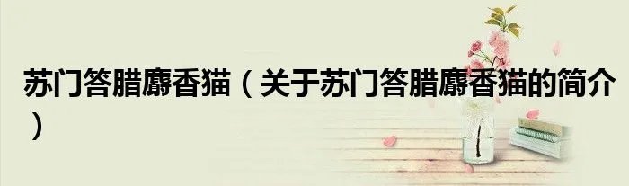 苏门答腊麝香猫（关于苏门答腊麝香猫的简介）