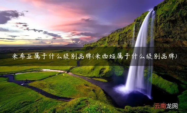 米西娅属于什么级别品牌 米希亚属于什么级别品牌