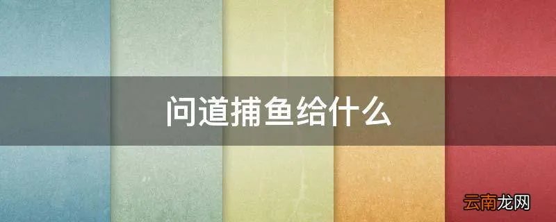 问道捕鱼给什么