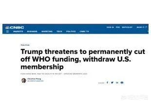 美国退出世卫组织有何后果？