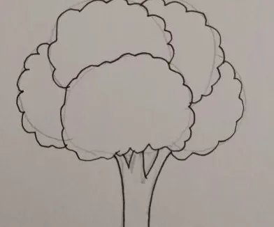 植树节画画简单又漂亮的画二年级 小学生二年级植树图画