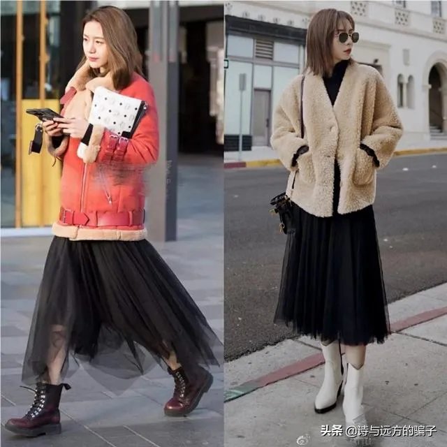 黑色纱裙怎么搭?