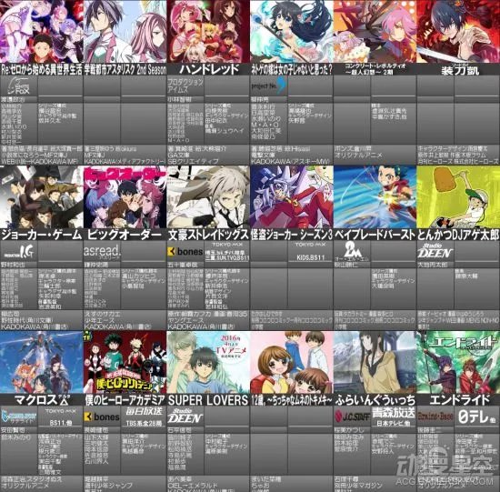 2016年4月新番一览表2.0版 阵容超强你要追哪些?