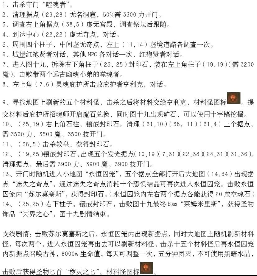 地下城堡2图19大空洞剧情流程攻略