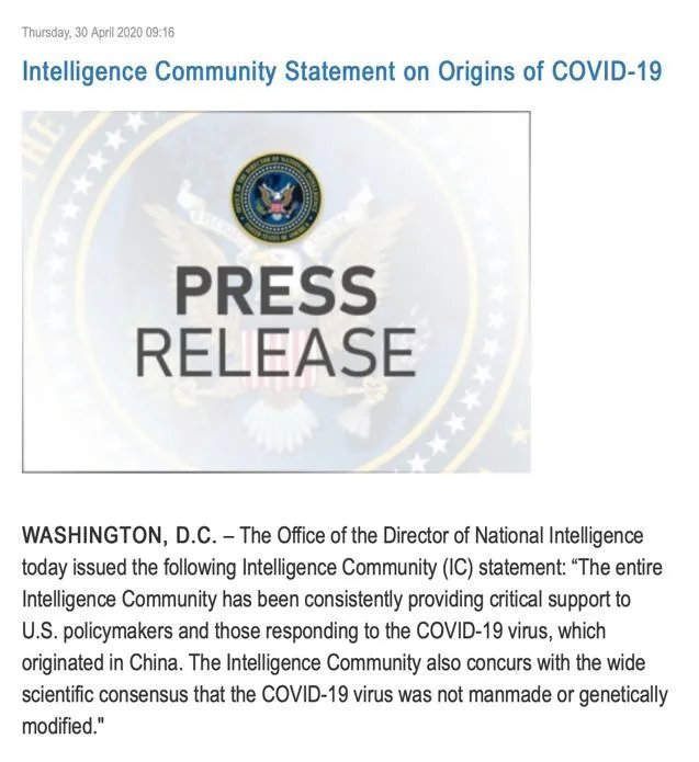 世卫组织宣布“新冠病毒来自自然界”，美国确诊人数破110万，是否在刻意隐瞒什么？