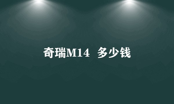 奇瑞M14  多少钱