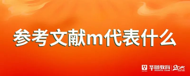 参考文献m代表什么