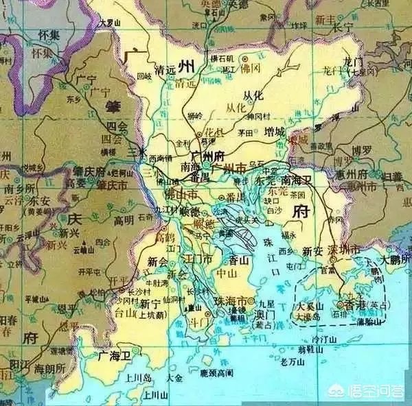 深圳以前属于广州府吗？以前广州府基本都是广府人吧，深圳宝安和市区是广府区域吗？