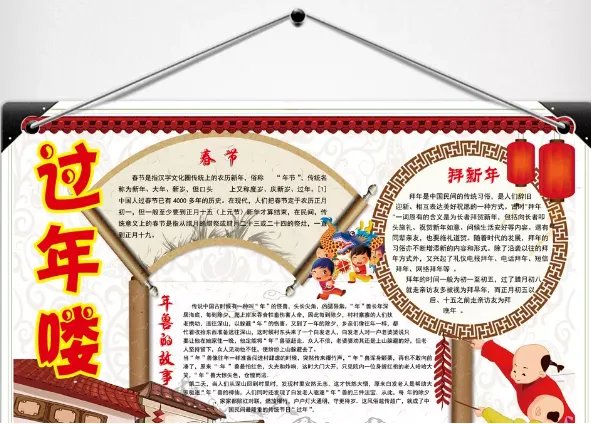 猪年手抄新年报 新年手抄报图片大全猪年2019