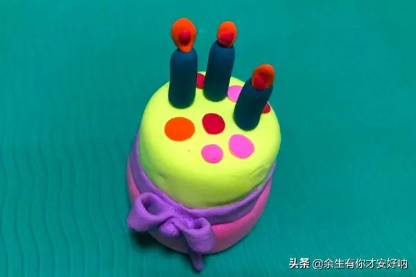 超轻粘土生日蛋糕教程？