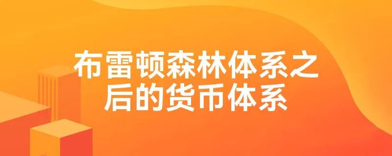 布雷顿森林体系之后的货币体系
