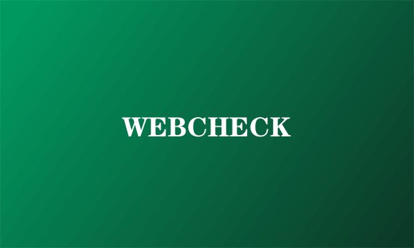 WEBCHECK