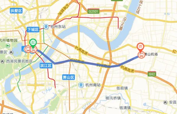 杭州火车站去萧山机场的机场大巴的具体乘车地点在哪里？