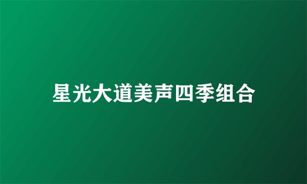 星光大道美声四季组合