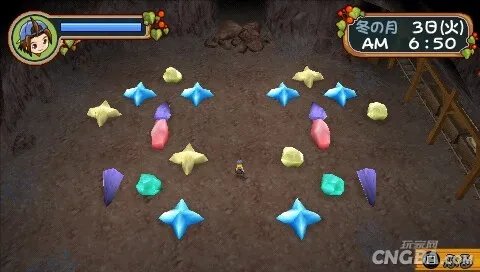 PSP《牧场物语：蜜糖村和大家的心愿》矿场攻略