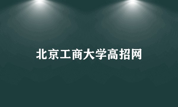 北京工商大学高招网
