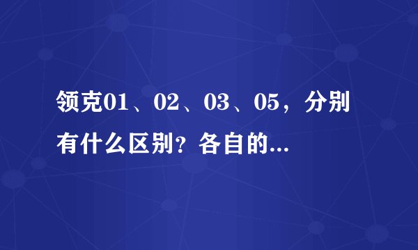 领克01、02、03、05，分别有什么区别？各自的性能如何？