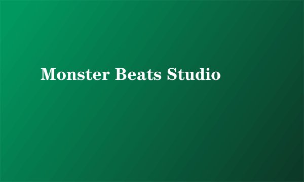 Monster Beats Studio ��ʲô