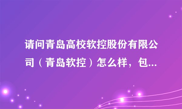 请问青岛高校软控股份有限公司（青岛软控）怎么样，包括前景和待遇？谢谢
