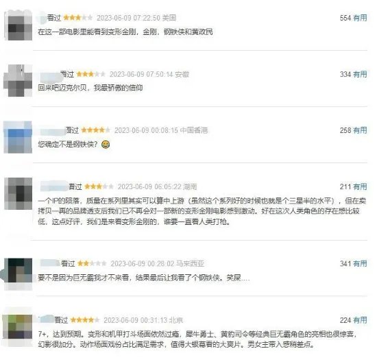 《变形金刚7》豆瓣6.5分：系列评分倒数第二