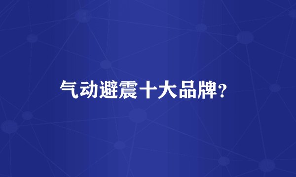 气动避震十大品牌？