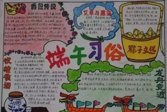 端午节手抄报内容简短50字