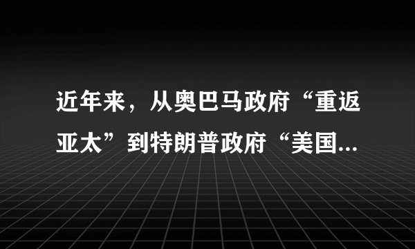 近年来，从奥巴马政府“重返亚太”到特朗普政府“美国优先”，美国奉行的单边主义和先发制人的战略频频受挫。而另一方面欧盟一体化进程加快，俄罗斯、印度、中国等国的综合国力不断增强，大国之间出现了既合作又竞争的态势。这些现象反映了（　　）A.社会保障制度的完善B.经济全球化带来的机遇C.科学技术领域的发展D.世界多极化趋势的增强