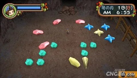 PSP《牧场物语：蜜糖村和大家的心愿》矿场攻略