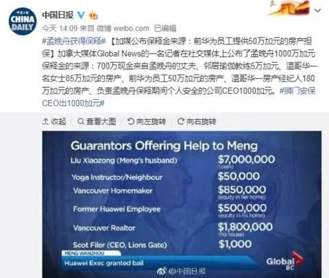 孟晚舟出庭时身边有不少随行的人是什么身份？又说明了什么问题？