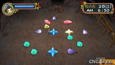 PSP《牧场物语：蜜糖村和大家的心愿》矿场攻略