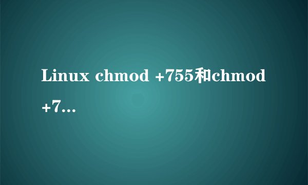 Linux chmod +755和chmod +777各是什么意思呢？