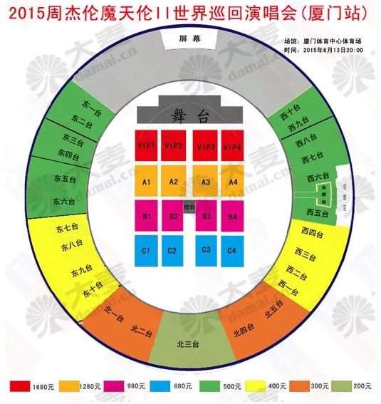 周杰伦厦门演唱会2015在哪个场馆举行？