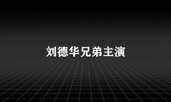 刘德华兄弟主演