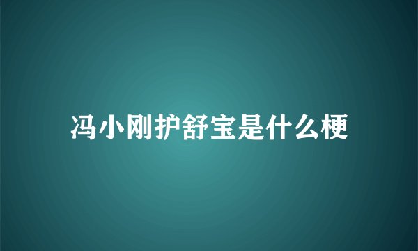 冯小刚护舒宝是什么梗