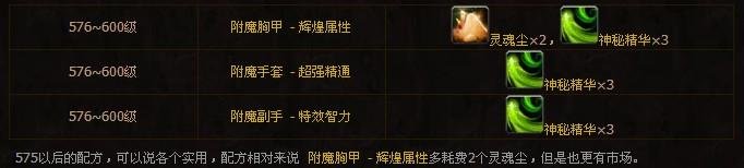 魔兽世界附魔专业1-600攻略