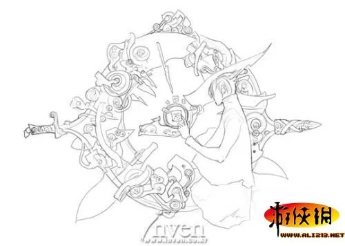 《创世纪战4》角色原画集曝光 颇具金亨泰风格