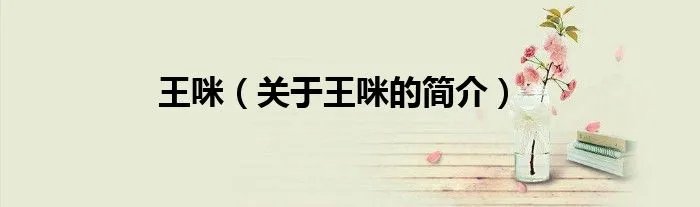 王咪（关于王咪的简介）