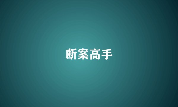 断案高手