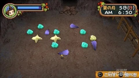 PSP《牧场物语：蜜糖村和大家的心愿》矿场攻略