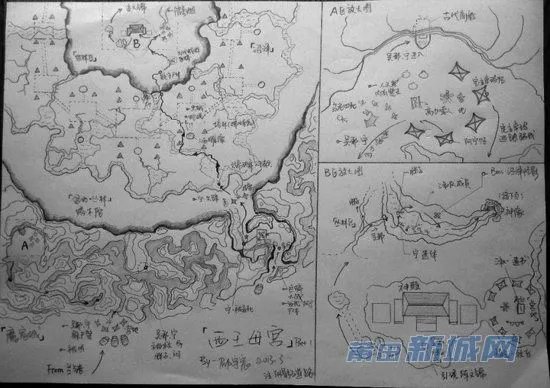 盗墓笔记全套地图的地图