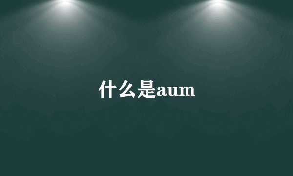 什么是aum