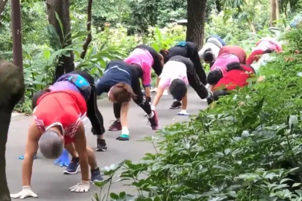 老人组团龟蛇爬行走红，这种锻炼方式有啥科学道理吗？