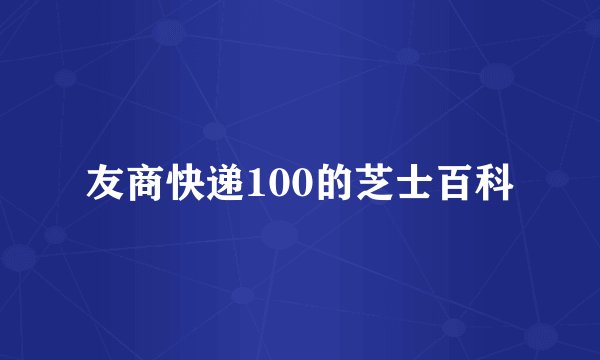 友商快递100的芝士百科