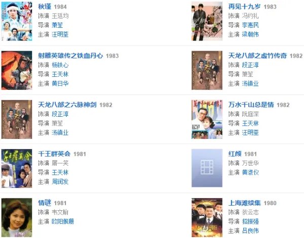 谢贤演过什么电视剧