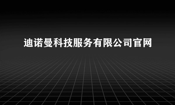 迪诺曼科技服务有限公司官网